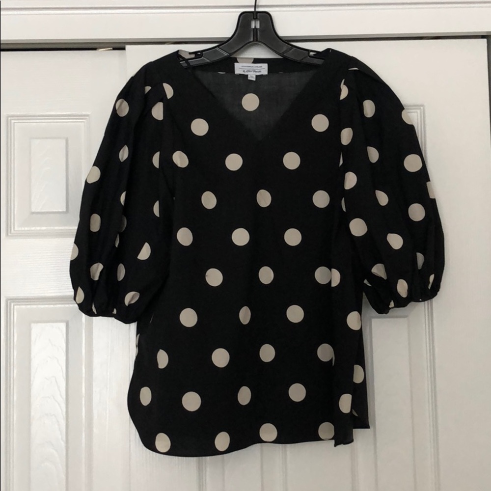 & Other Stories black polka dot billowy top